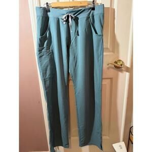 Figs Kade Cargo Scrub Pants Womens Size L/T Tall PO 1367 Hydrogreen
